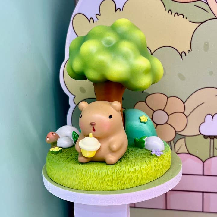 BCmini - Wholesale Decorative Figurine - CAPYBARA LANDSCAPE FIGURINE BLIND BOX-6