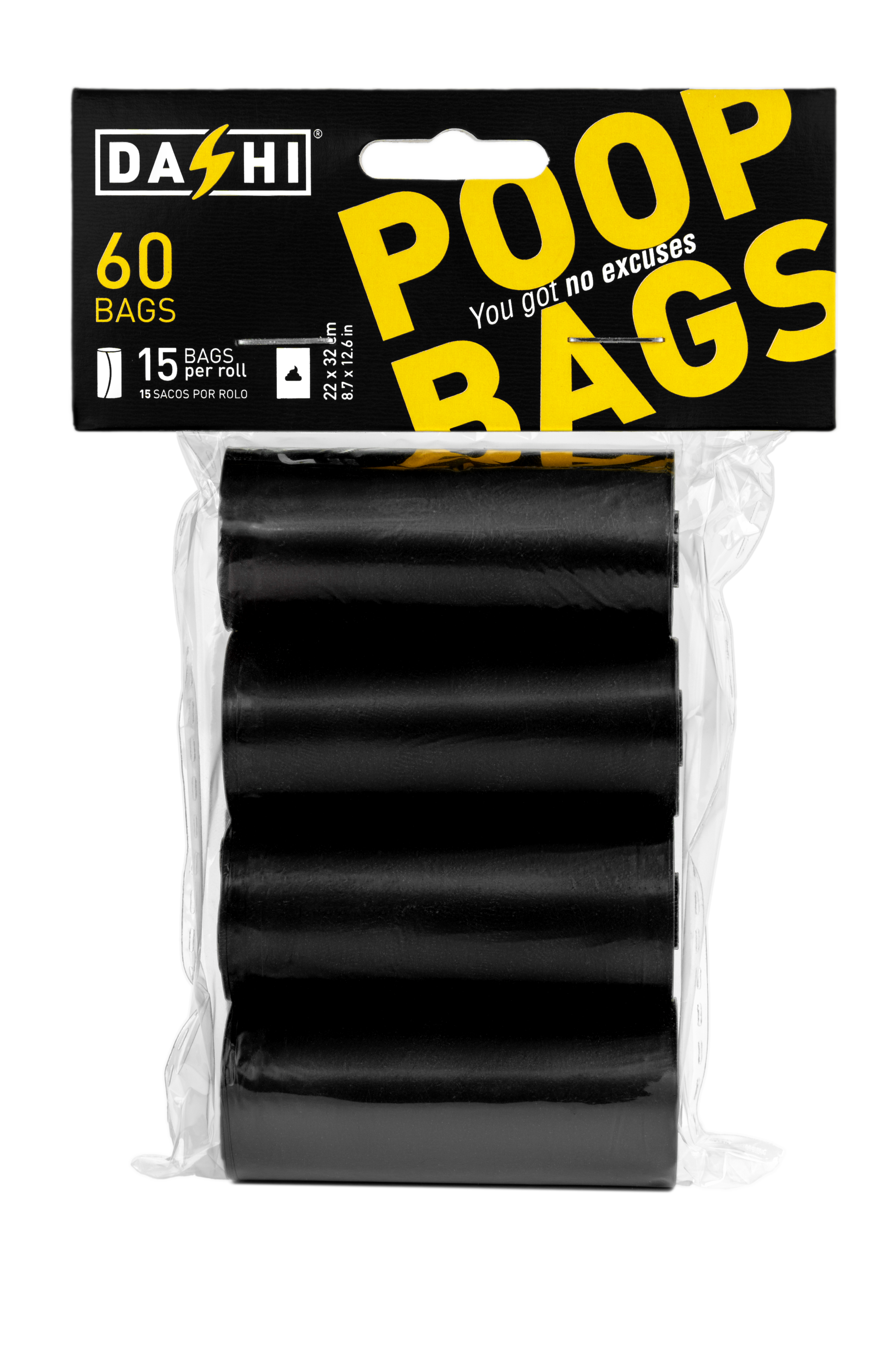 DASHI - Wholesale Pet Poop Bag - Dashi OPP Poop Bags w/ 4 Rolls Unscented
0