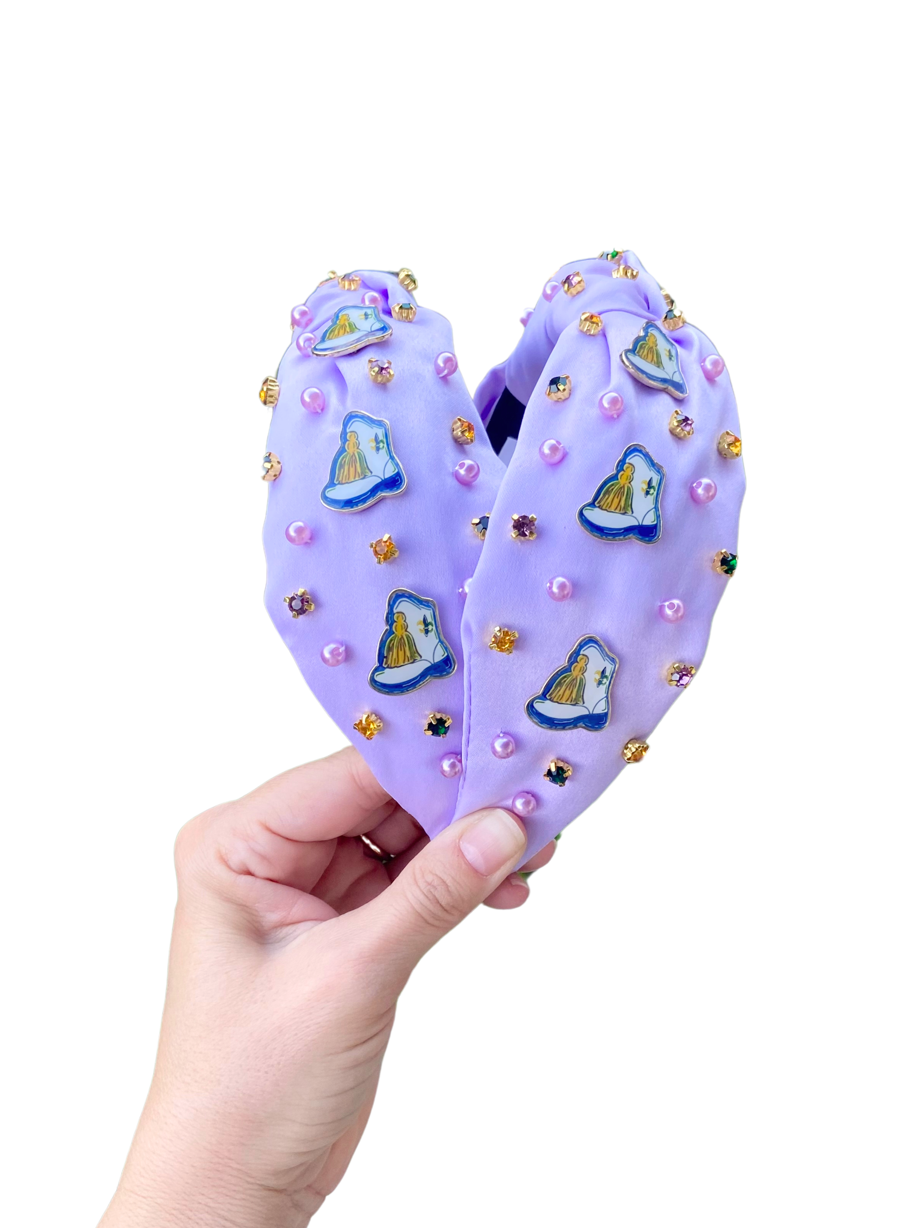 Valois Designs - Vendita all'ingrosso Fascia per capelli - Donna - Stivali da Majorette con Fascia - Mardi Gras0