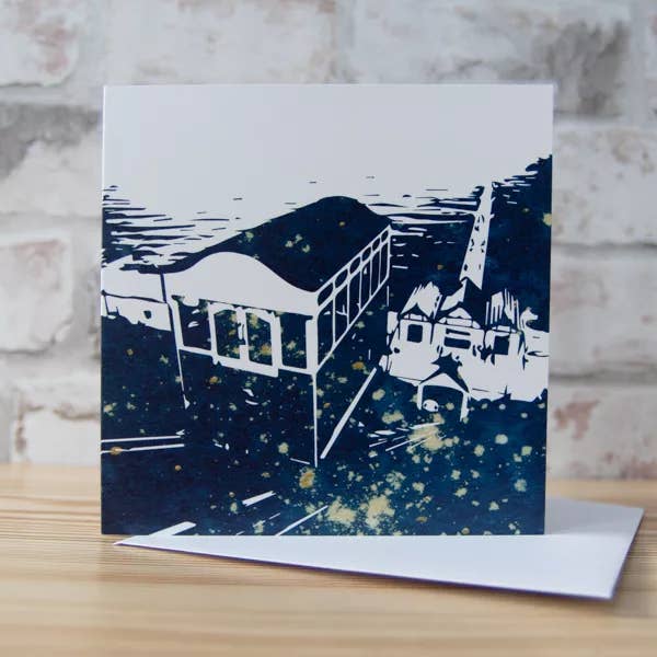 Carte de vœux Saltburn pour la vente par Alchemi Art