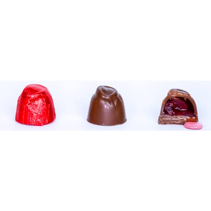 O'Shea's Candies Sweet Shop - Wholesale Chocolate Covered Sweets - 2 PK Milk & Dark Chocolate Foil Wrapped Cordial Cherries Box4