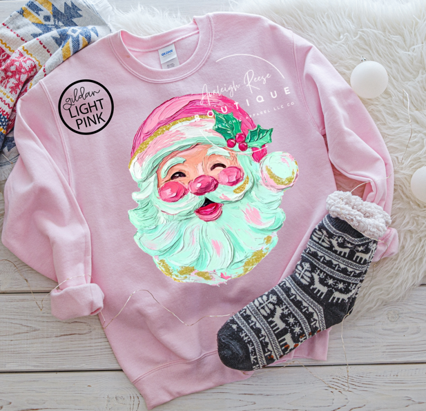 Trendy Chic Apparel LLC - Wholesale T-Shirt (Graphic) - Women's - Faux Paint Santa Sweatshirts & T-Shirts  4