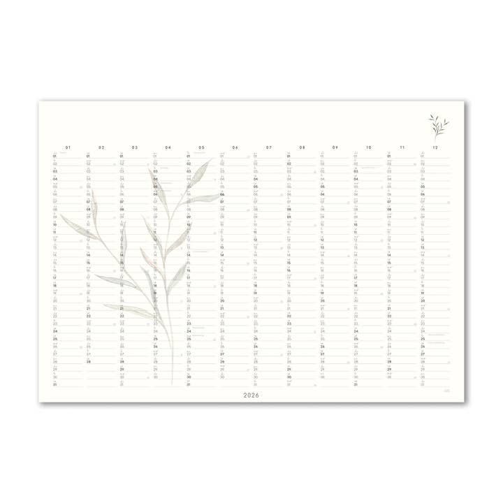 Årsplanerare 2026 - Gren för wholesale av SANS.design