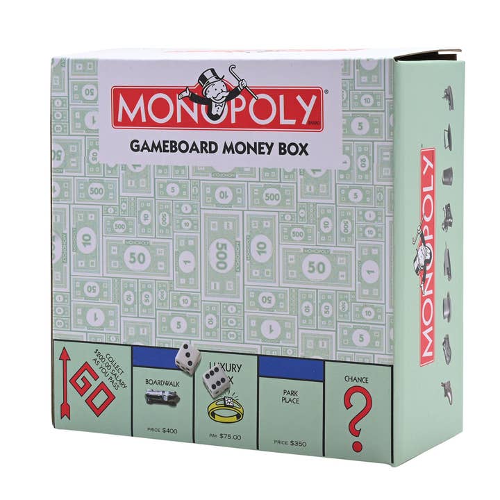 WIDDOP and Co. - Wholesale Money/Piggy Bank - Monopoly Wood and Glass Gameboard Money Box3
