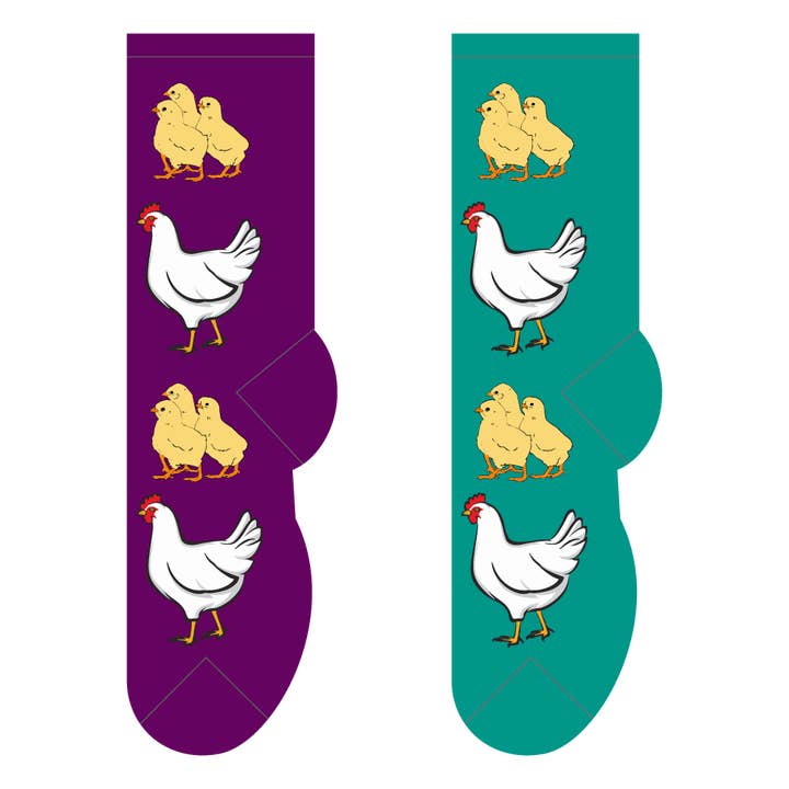 FOOZYS Fun Socks - Vente Chaussettes – femme - Chaussettes Chicks & Chicken