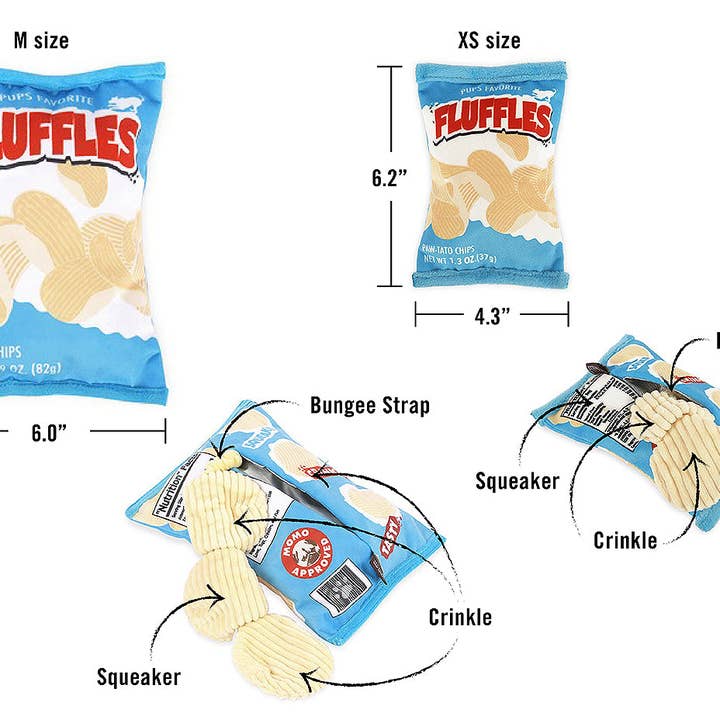 P.L.A.Y. Pet Lifestyle and You - Vendita all'ingrosso Peluche - Cani - Snack Attack Fluffles Patatine2
