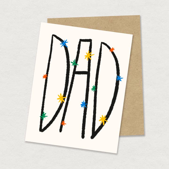 tarjeta de felicitación para papá para venta al por mayor de Gab Art & Design
