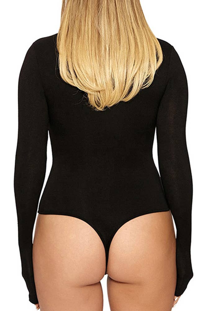 UNISHE – wholesale Bodysuit - Dam – Plain Crew Neck Långärmad Bodysuit ZJ0156