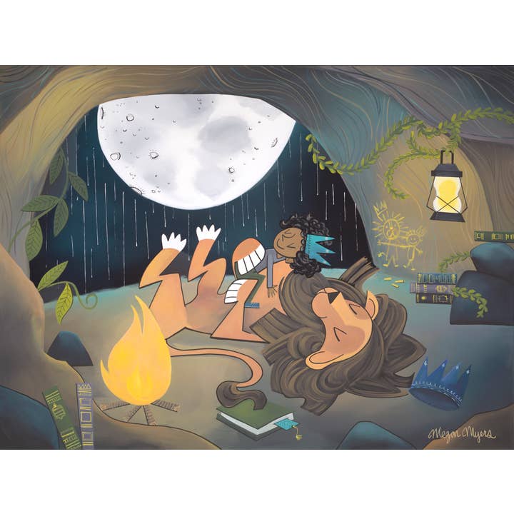 Fine Art Print - Lion (Design 61) for wholesale by Megan Marie Myers Art