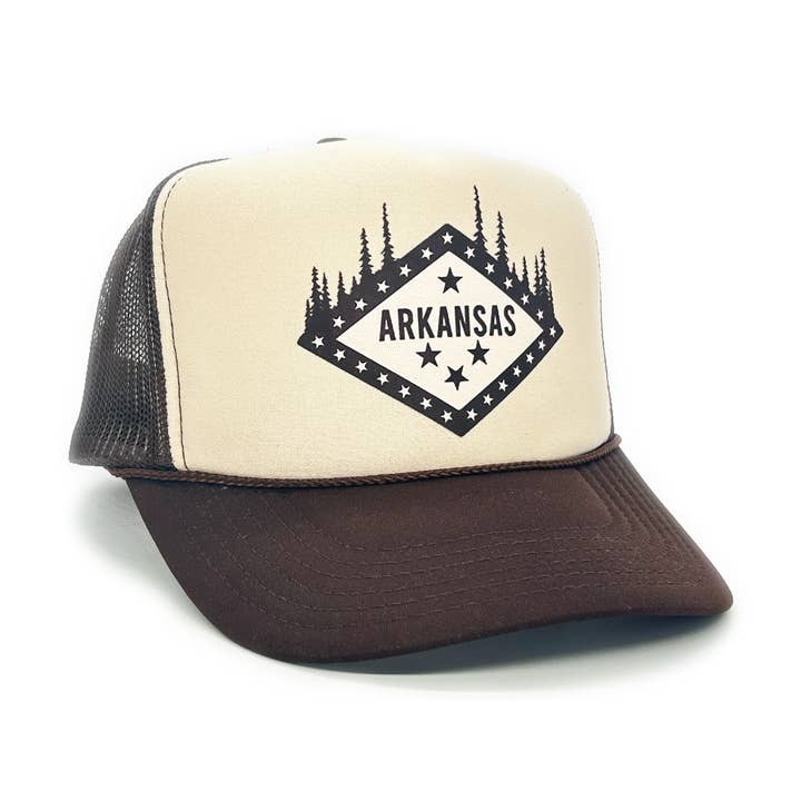 nativ - Wholesale Trucker Hat - Unisex - FLAG~ KHAKI/BROWN0