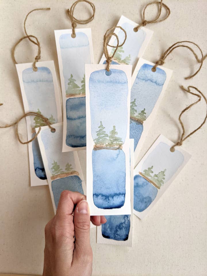 Original Handpainted Trees Bookmark for wholesale by Tiff's Art Collection