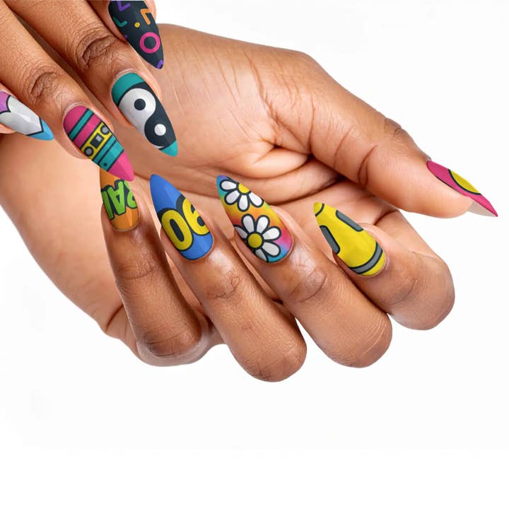 FYNE BODY - Wholesale Press-on/fake nails - Retro Drip 90's Press-On Nails51