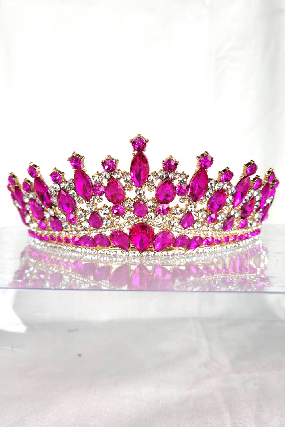 Chicas - Wholesale Tiara - Women's - One Size Fits All Tiara With Jewels HT9321