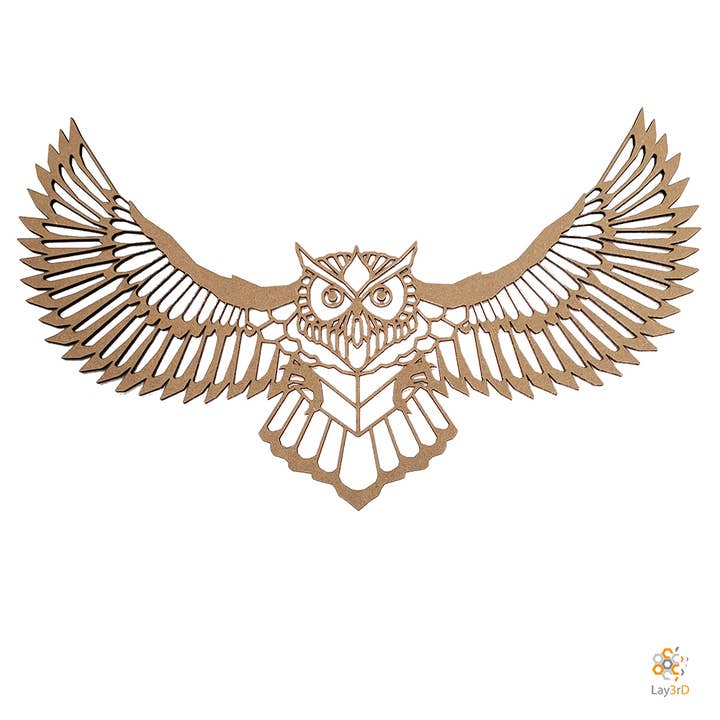 Lay3rD Lasercut - Houten Wanddecoratie - Uil - Maxi for wholesale by Lay3rD