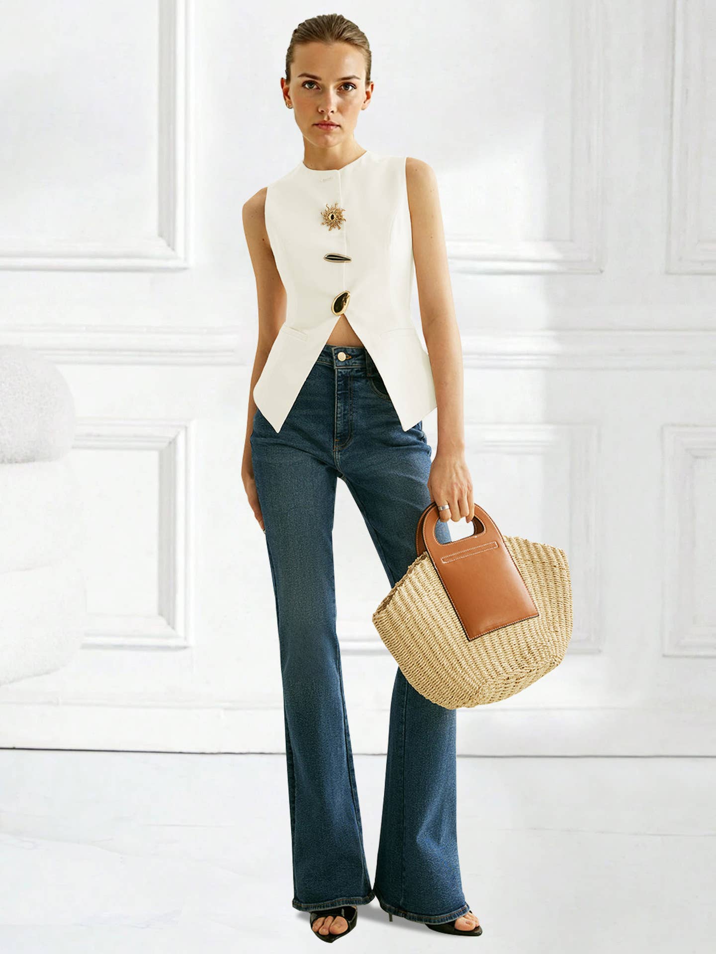 Hope & Sunshine - Vente Veste sans manches – femme - Gilet sans manches pour femmes13