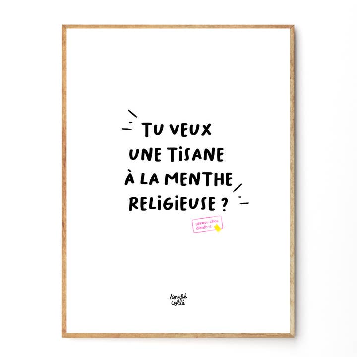 AFFISCHEN HAR INFUNDERAT VÄL 30X40 MINIMALISTISK för wholesale av Touché Collé