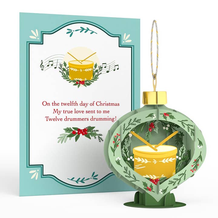 Lovepop Cards - Wholesale Christmas Card - 12 Days of Christmas Merry Ornament Set15