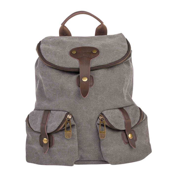 ZEDE PARIS - Vente Sac à dos – femme - SAINT-PAUL - Sac à dos en toile et cuir1