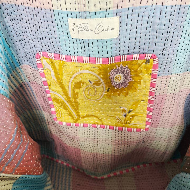 Folklore Couture - Wholesale Tote Bag - Women's - Kantha Tote Bags | Handmade Quilted Cotton Totes8