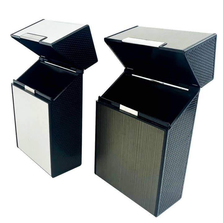 Novelty Brands - Wholesale Humidor/Cigar Accessory - Smokezilla Metal Cigarette Box Storage Assortment- 8/Display1