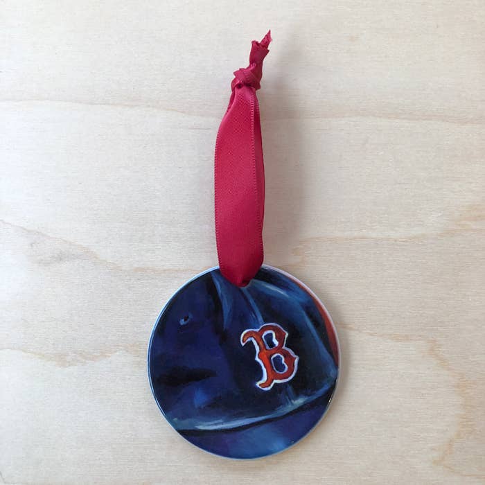 Art by Alyssa - Wholesale Ornament - Red Sox Ornament
