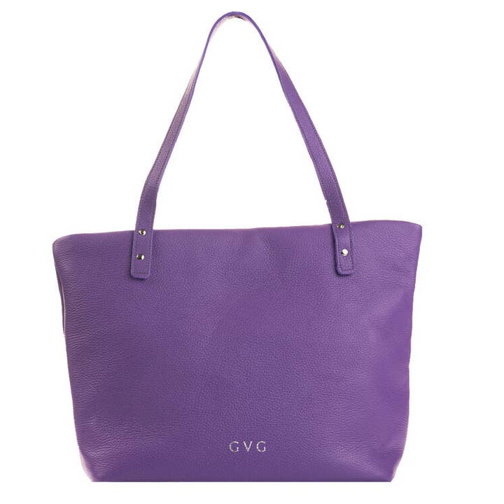 Læder Tote - Violet for engroshandel hos GVG Accessories