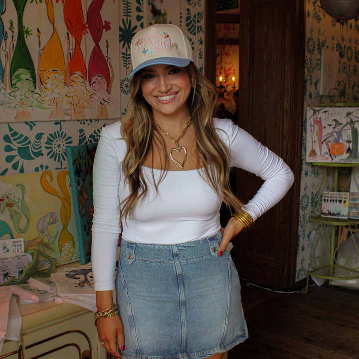 Summer Tees – wholesale Trucker hat – Women’s – LITERALLY JUST A GIRL ICON CANVAS CAP3