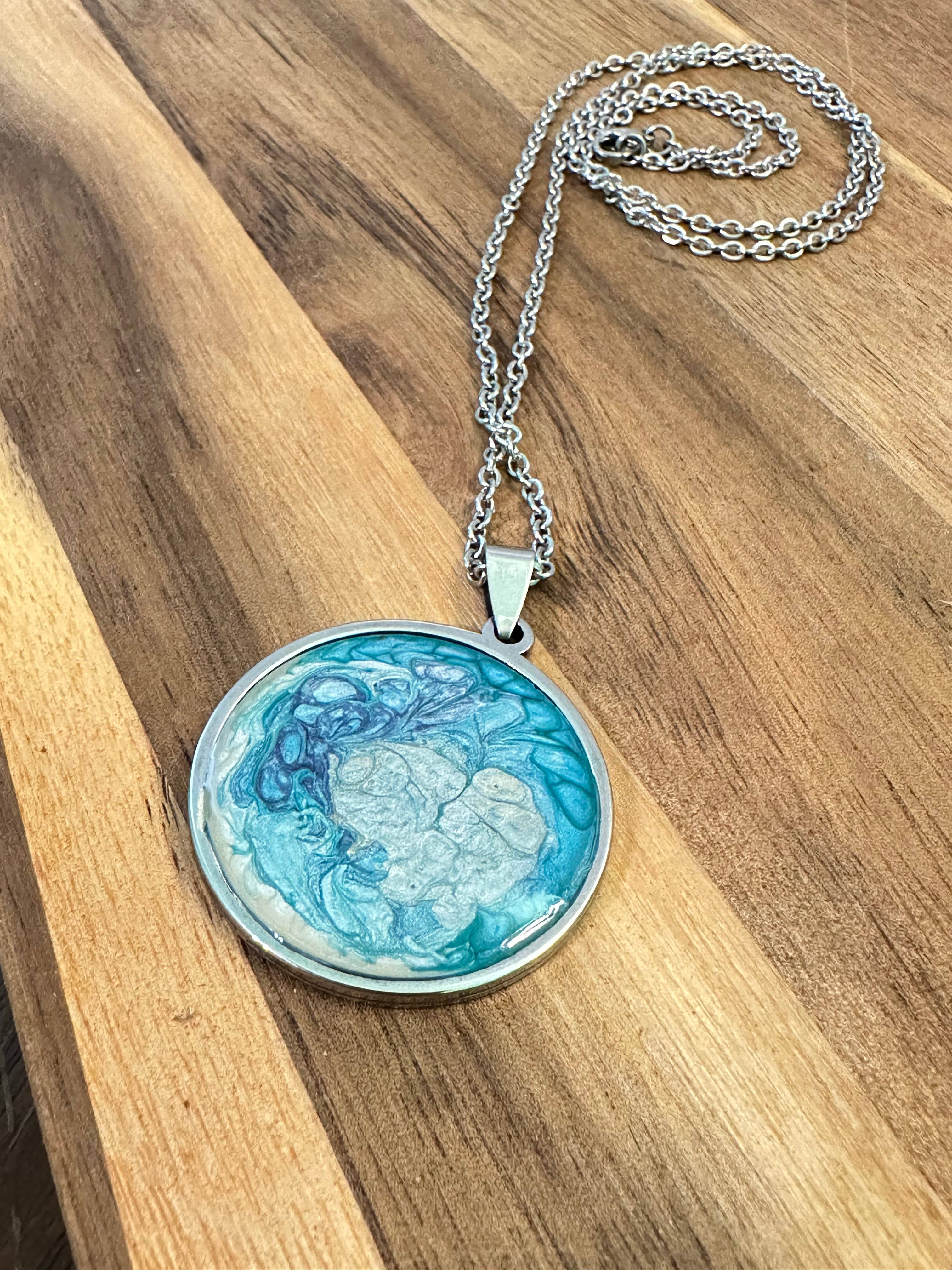 Three Dandelion Wishes - Wholesale Pendant/Charm Necklace - Hand Painted Pendant Necklace11