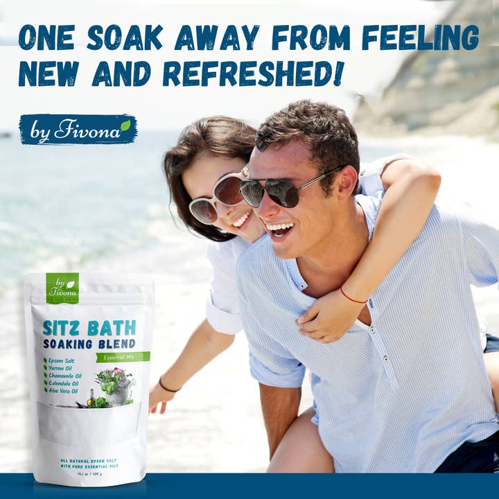 FIVONA – Großhandel Badewasser/-milch – Sitz Bath Soak Salzmischung zur Behandlung von Hämorrhoiden und nach der Geburt3