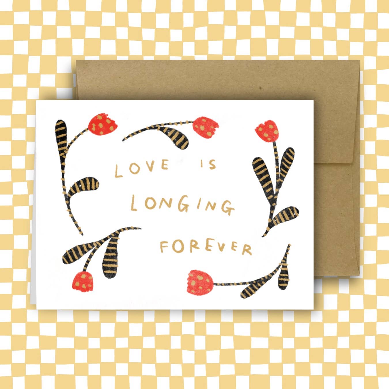 RANI BAN CO - Vendita all'ingrosso Biglietti di condoglianze - LOVE IS LONGING FOREVER card ~ Amy Lin X Rani Ban0