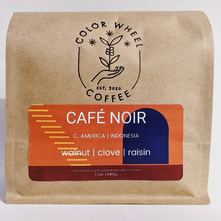 Cafe Noir Blend for wholesale by Color Wheel Coffee Roasters