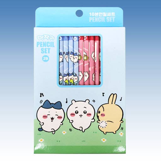 K-Wonderland - Wholesale Pencil - Chiikawa Character Pencil Set – 5 pcs / 10 pcs2