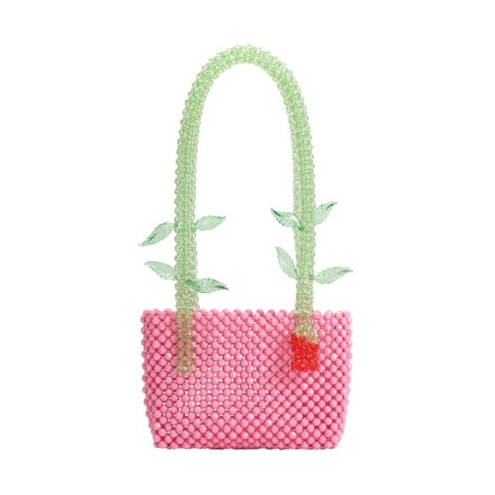 Melie Bianco - Wholesale Shoulder Bag - Women's - Flor Pink Beaded Shoulder Bag Pre-Order 6/30