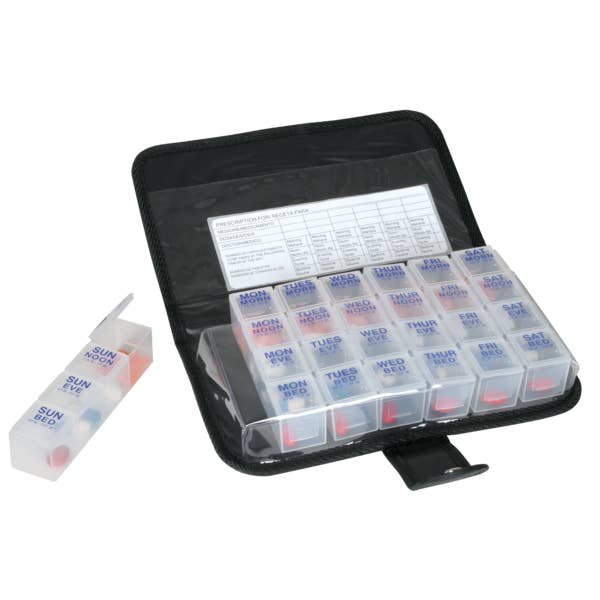 Ezy Dose® Medtime Planner® with Carrying Case for wholesale by Apothecary Products LLC