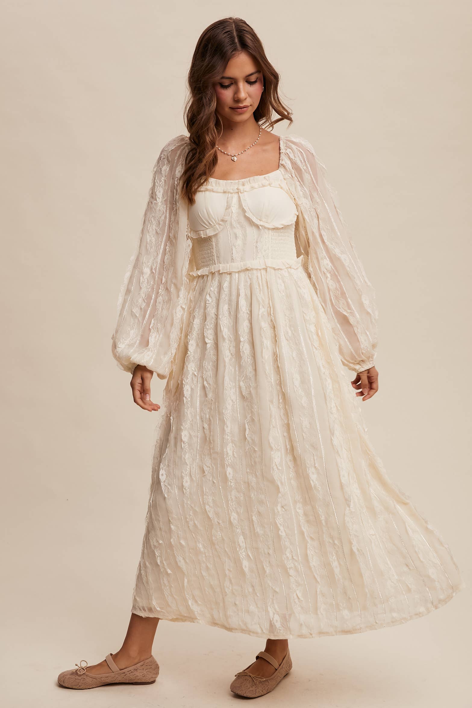 Listicle - Wholesale Dress - Women's - Romantic Lace Midi Dress15