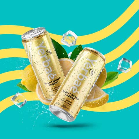 Yerbae - Vente Eau gazeuse - NOUVELLE boisson énergisante à l'eau gazeuse à la limonade classique de 16 oz