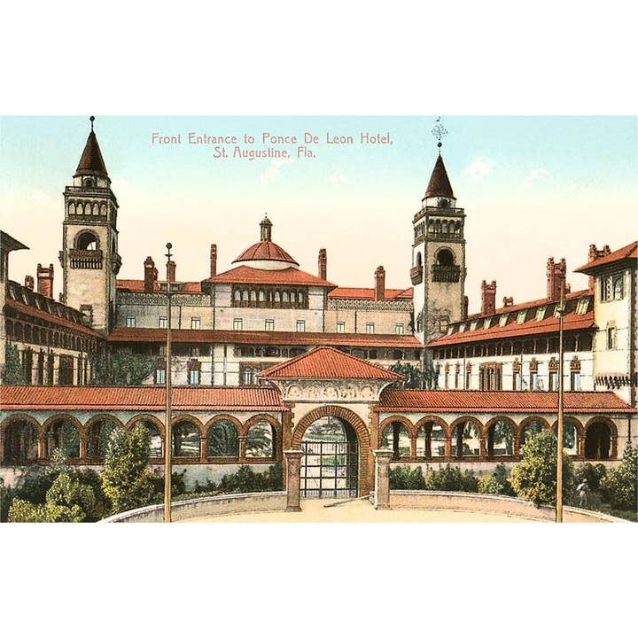 Greeting Card FL-1352 Ponce de Leon Hotel, St. Augustine for wholesale by Found Image Press