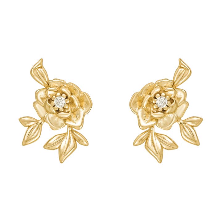 Clous Pivoine pour la vente par Haiku Lane Jewelry