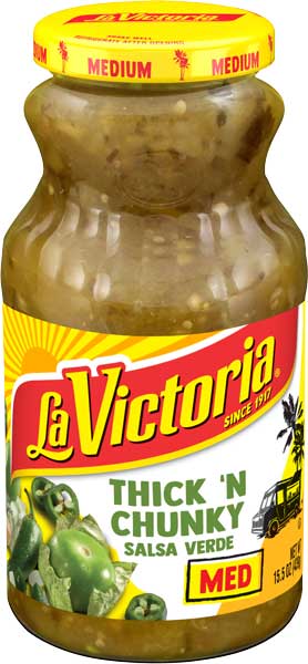 Hudson Meat Company - Wholesale Salsa - SALSA VERDE CHUNK MED GLAS      -     LA VICTORIA0