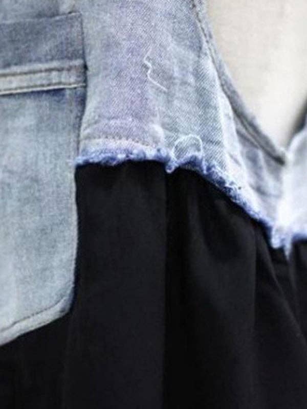 Sheer Trend - Wholesale Dress - Women's - Irregularity Loose Falbala Split-Joint Spaghetti-Neck Maxi Dresses7