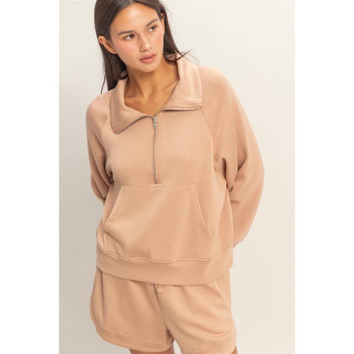 HYFVE - Wholesale Sweatshirt - Women's - Half-Zip Collar Pullover30