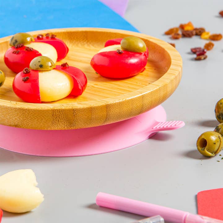 Rinkit Ltd – Engroshandel Middagstallerken – Børn og baby – Lille spisestue børn bambus suge rund plade21