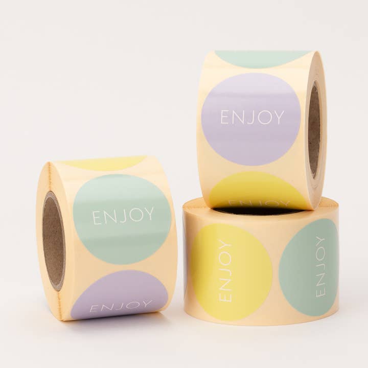 Stickers Enjoy (490 stickers) for wholesale by liebevoll verpackt