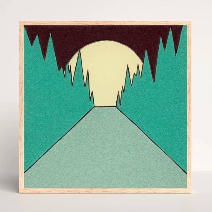 Moonrise, impression d'art giclée de 8 x 8 pouces pour la vente par Backseat Window