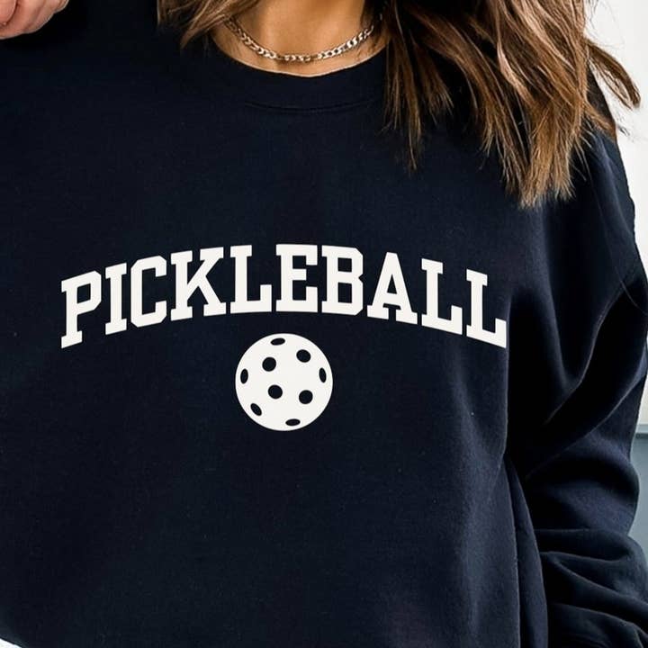 Pickleball T-Shirt or Crew Sweatshirt for wholesale by Peach Closet