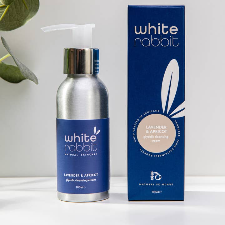 Lavender & Apricot Glycolic Cleanser for wholesale by White Rabbit Skincare