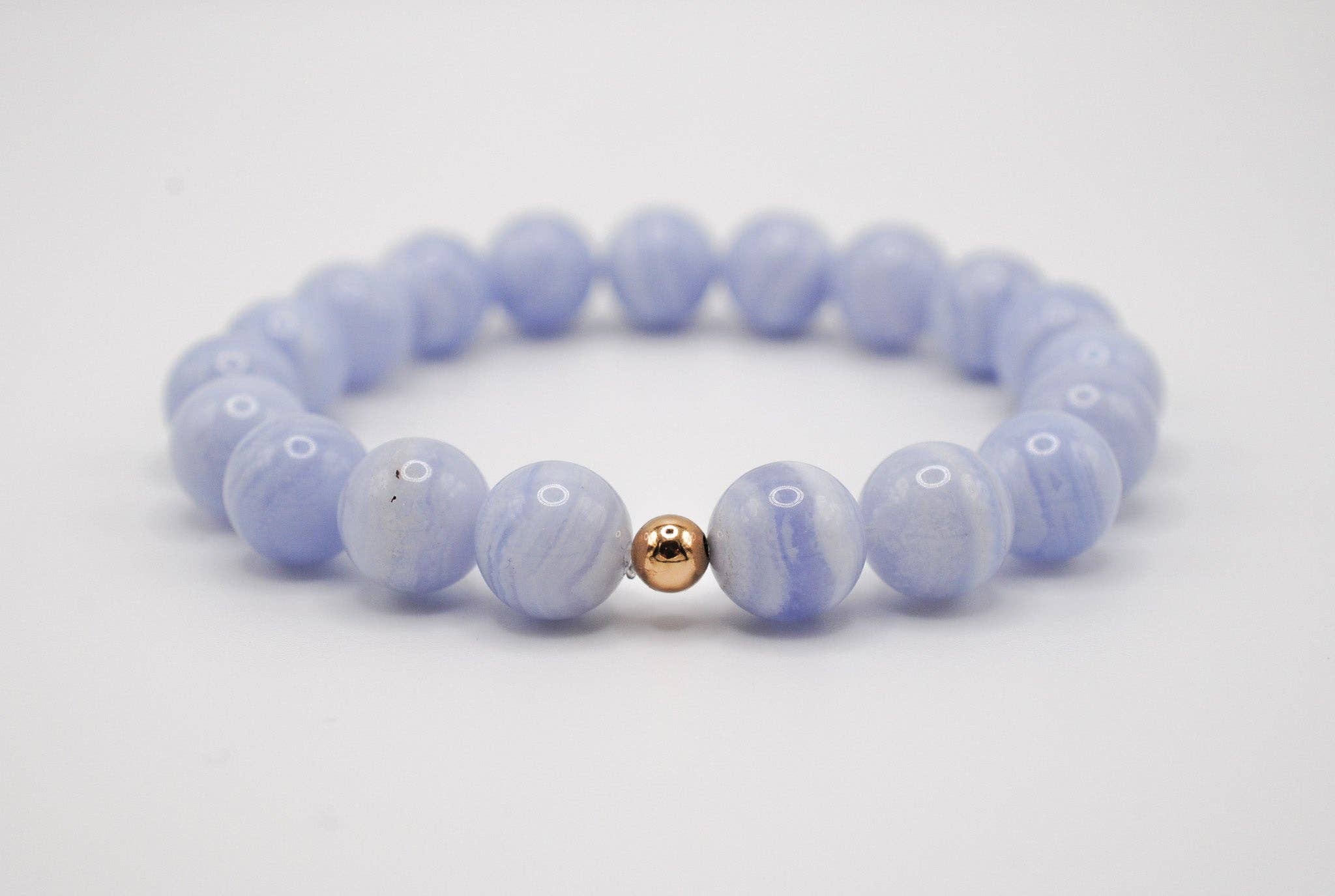 Ripple | Reiki Infused Jewelry - Wholesale Beaded Bracelet - Blue Lace Agate Solo Grande Bracelet2