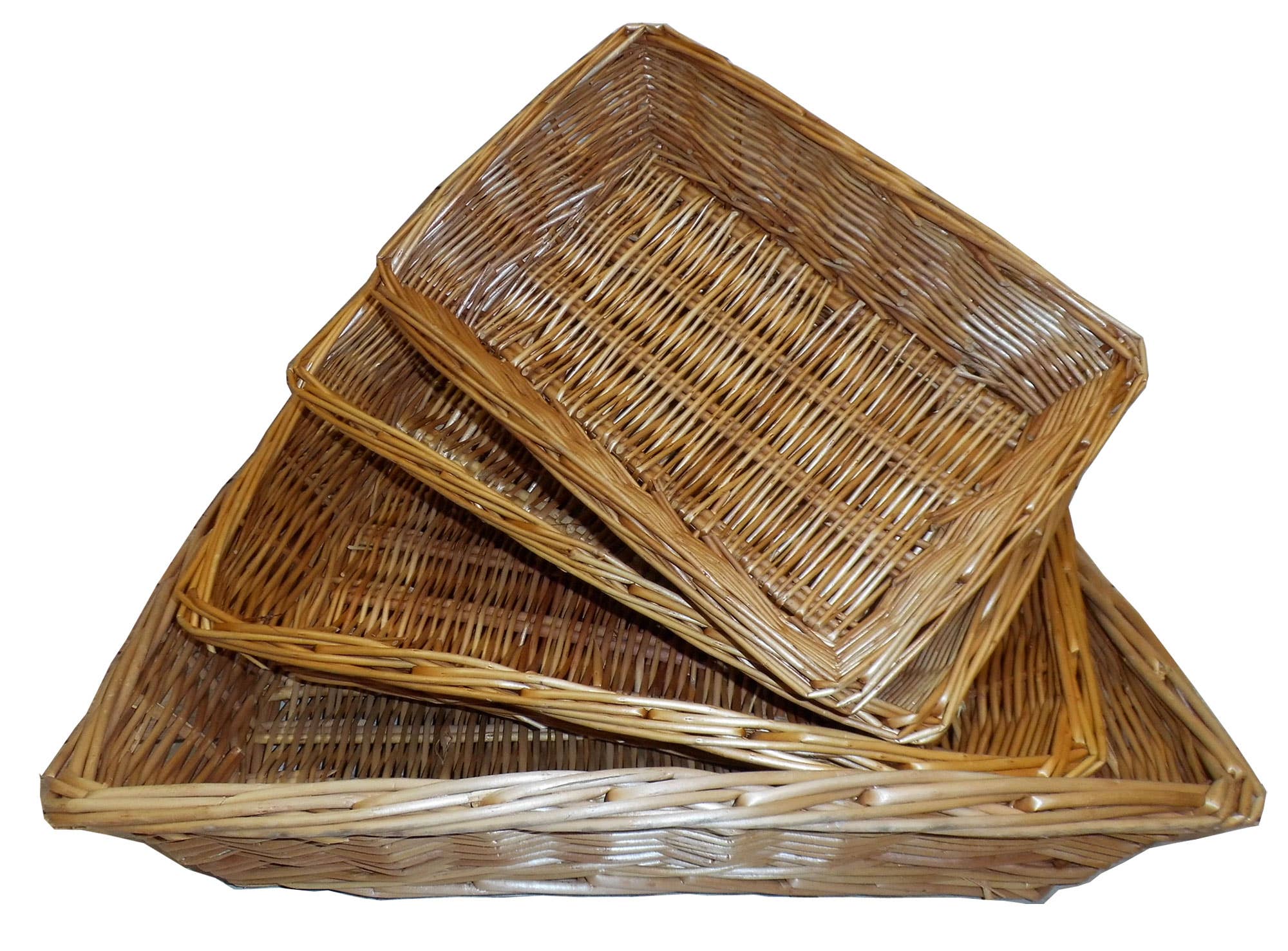 Candi Gifts – wholesale Basket – 10 x Natural Wicker Baskets, Trays, Empty Gift Hampers8
