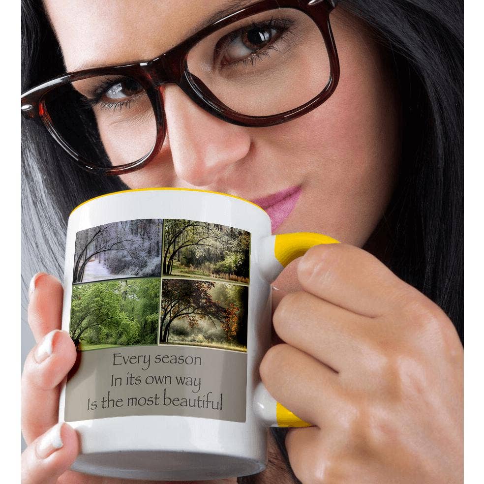 3dRose - Venta al por mayor Taza - 3dRose, Un árbol en cuatro estaciones diferentes, Taza1