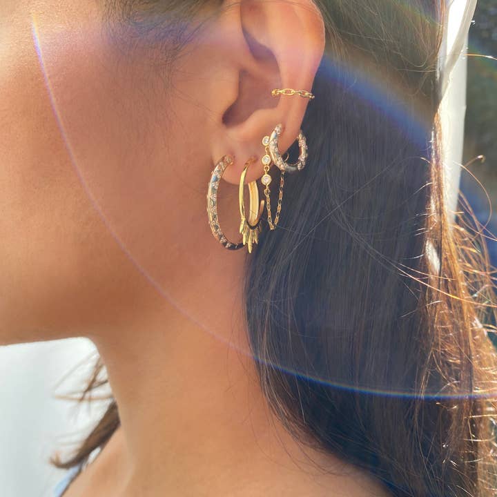 Gold Celaena Mini Hoops for wholesale on Faire